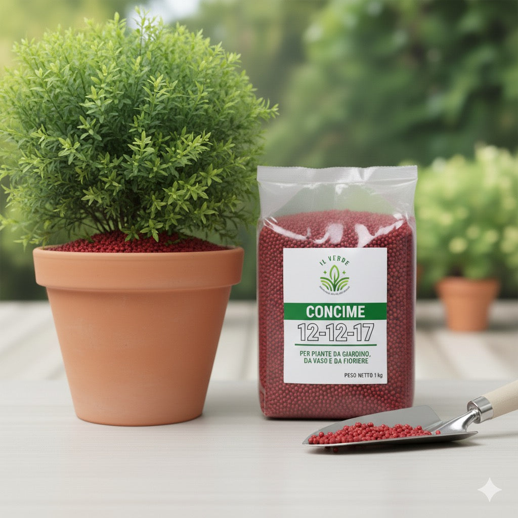 Concime per piantine 12-12-17 gerani rose siepi